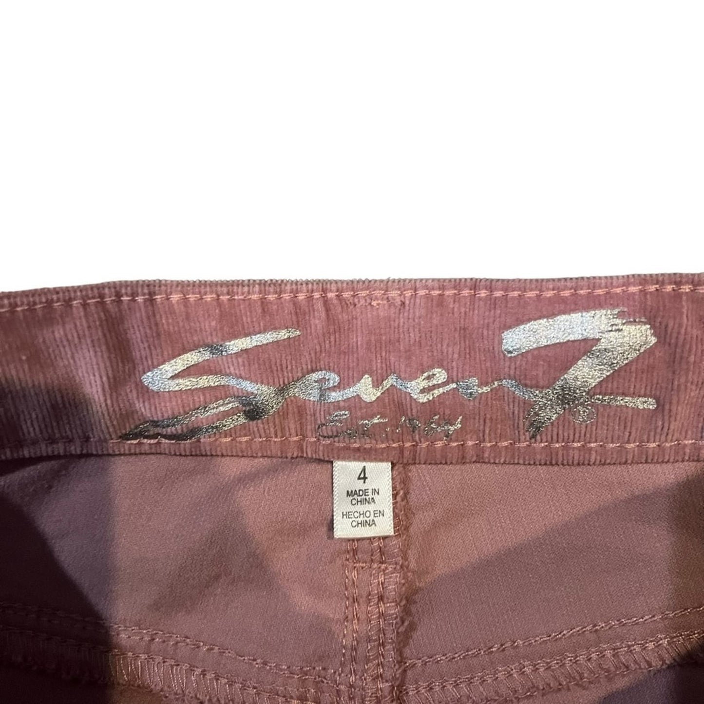 Seven7 Velvet Tummyless Slimming High Rise Skinny Jeans Size 4