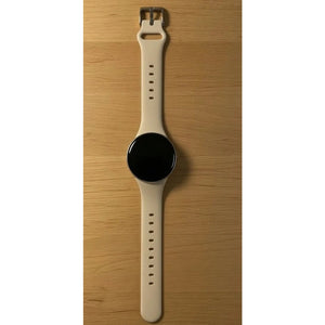 SMART WATCH Health Heart Rate AMOLED IP68 Cream Silicone Band NOT TESTED