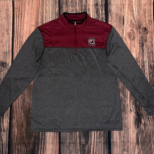 Colosseum Men's Large South Carolina Gamecocks Quarter Zip Pullover