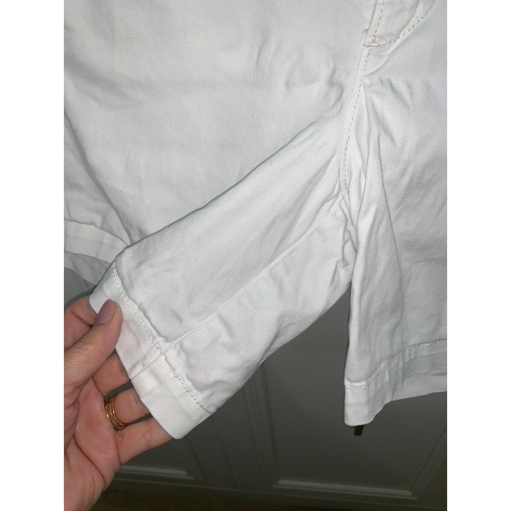 Pilcro & The Letterpress Women's White Bermuda Shorts Size 28 Casual Summer