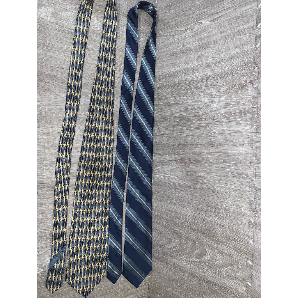 5 Piece Designer Silk Necktie Set Geometric Multicolor Men's Formal