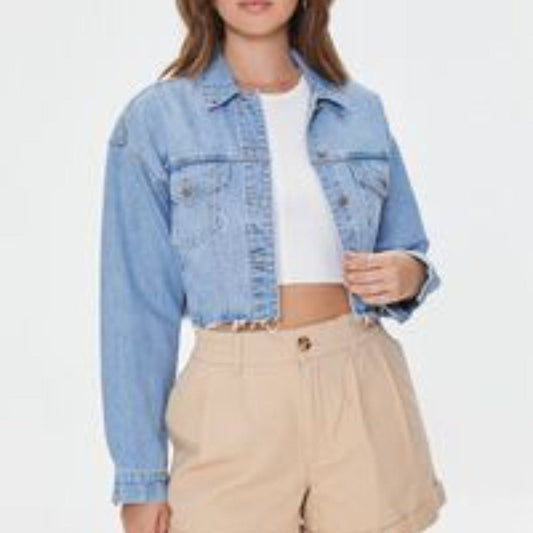 NWT Forever 21 Shorts Womens XS Khaki High Waist Cuffed Chino Casual