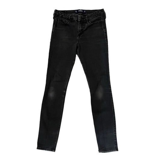 Hollister Mid-Rise Super Skinny Black Jeans Size 3S