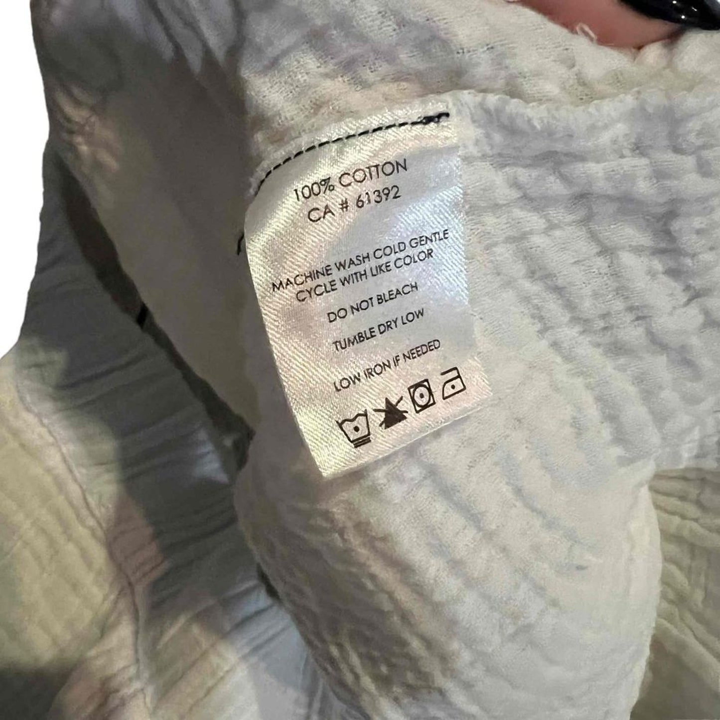 Shannon Passero Pants Womens Size Large White Gauze Pull-On Elastic Waist