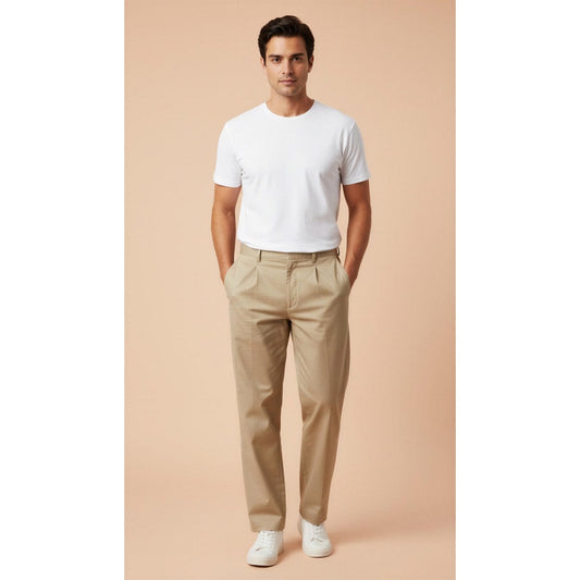 Polo Ralph Lauren Hammond Pant Mens Chino Pants 36x32 Beige Pleated Cuffed