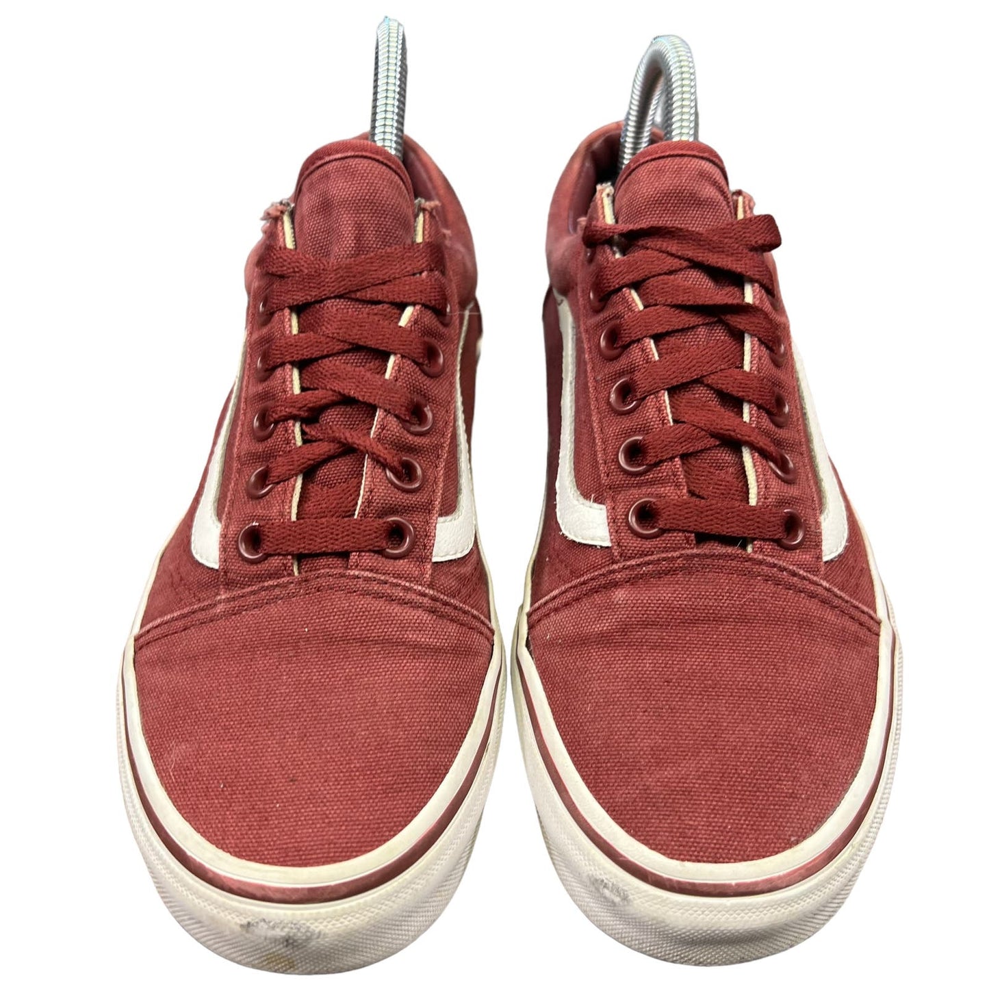 VANS Old Skool Burgundy Canvas Unisex Lace-Up Sneakers Men's 6/Women's 7.5