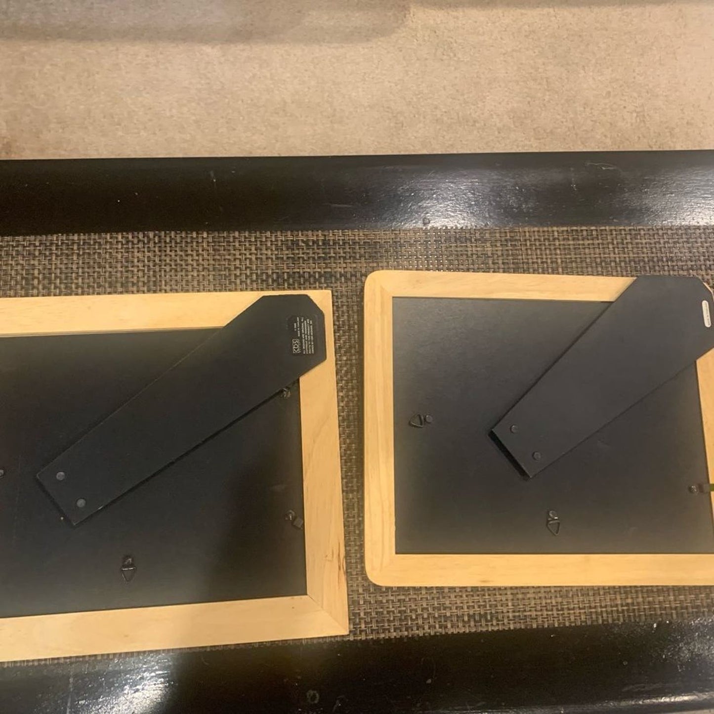 Elegant Set of 2 matching wooden picture frames - timeless charm!
