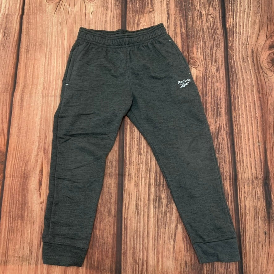 Reebok Joggers Boys Size S Gray Heather Fleece Sweatpants