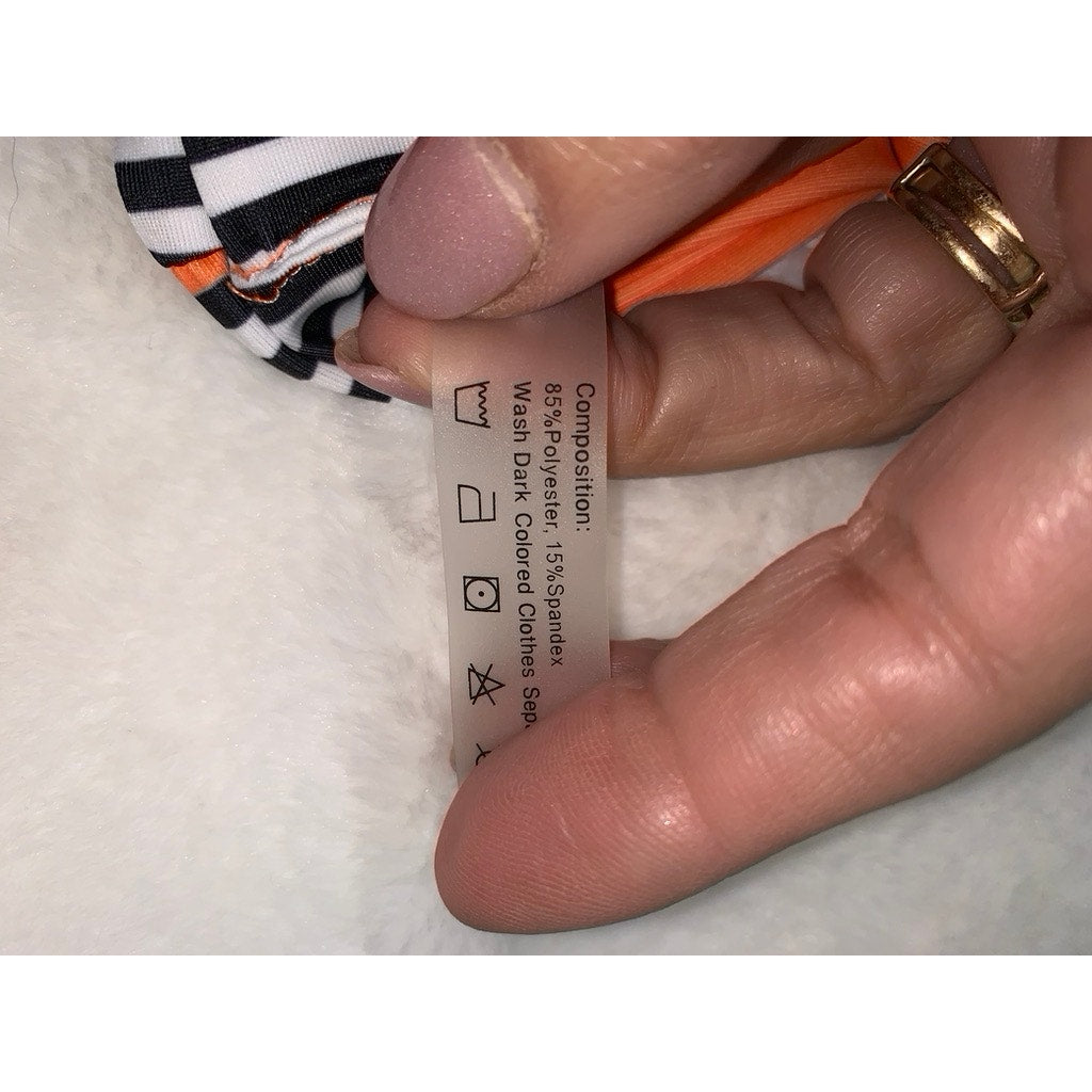 Zaful Women's Striped Bikini Set Multicolor Size Small Beach Swimwear