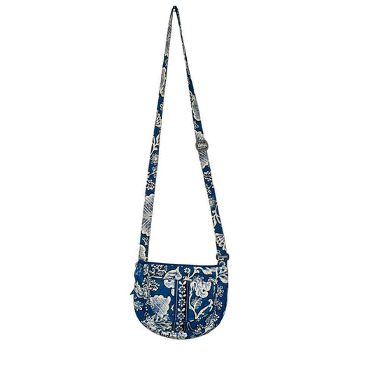 Retired Vera Bradley Blue Lagoon Lizzy Handbag Crossbody