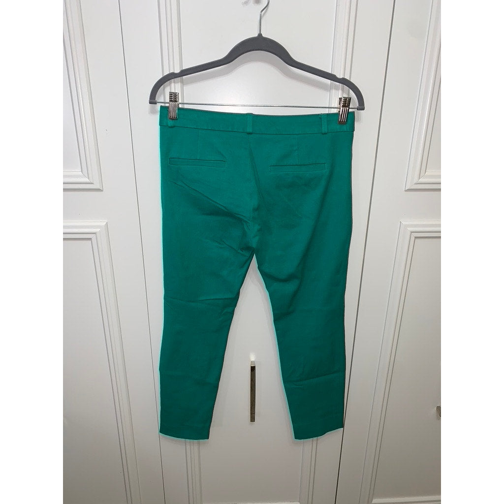 Banana Republic Women's Green Dress Pants Size 4 Petite Workwear Back Pocket