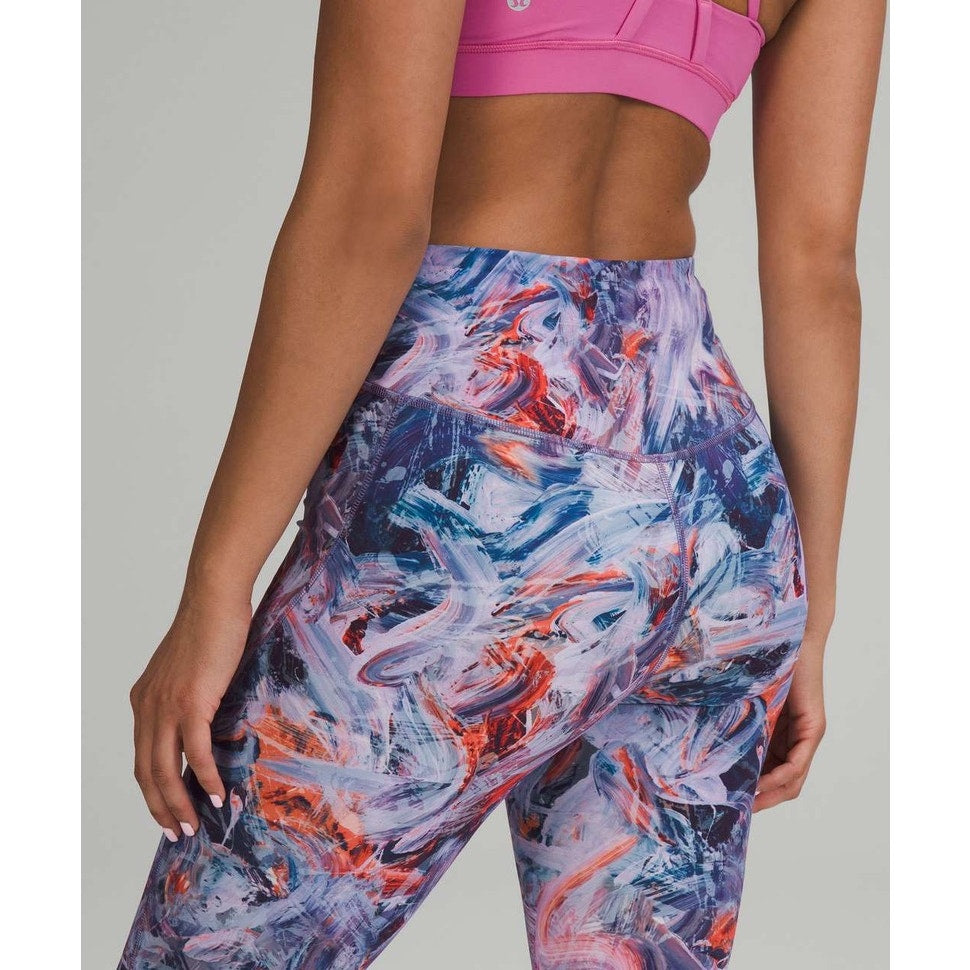 Lululemon Women's Plus Size 20 Blue/Purple High-Rise Crop Leggings 23"