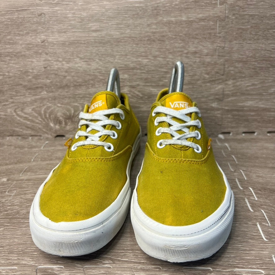 Vans Authentic Women's Yellow Suede Sneakers Size 8.5 Casual Skateboarding