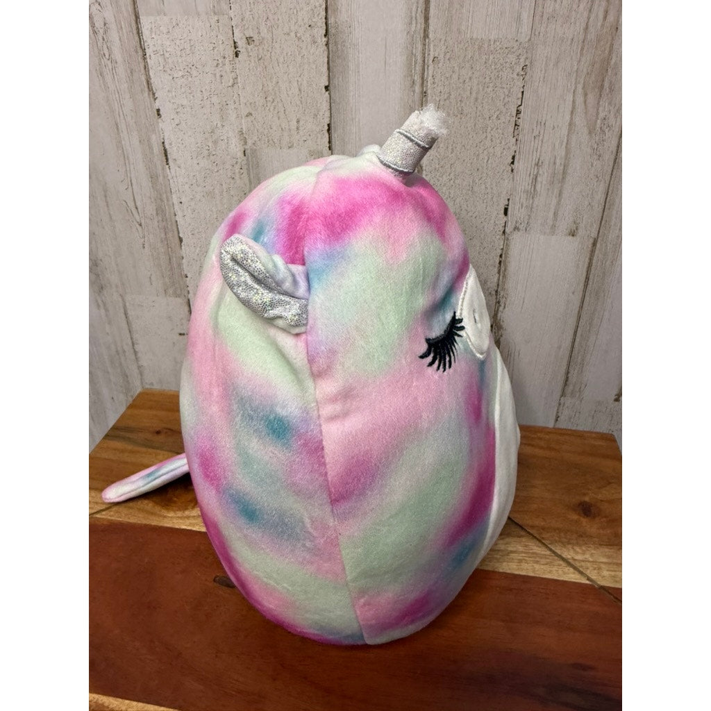 Squishmallows 8" Dahlia Tie-Dye Unicorn Claire's Exclusive Plush