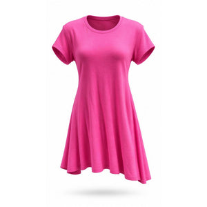 Simply Southern Dress Womens Size S Pink T-Shirt Knee Length