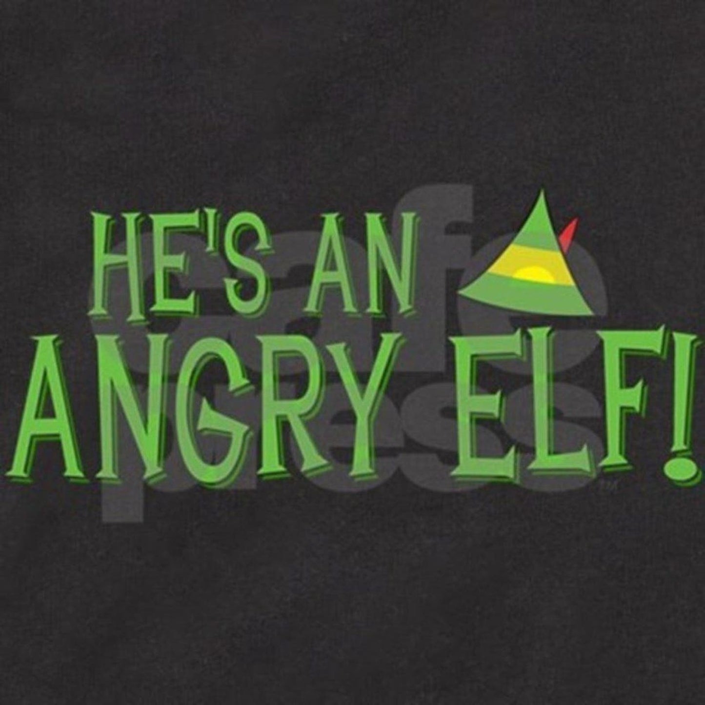 Elf Movie He's an Angry Elf black shirt XL