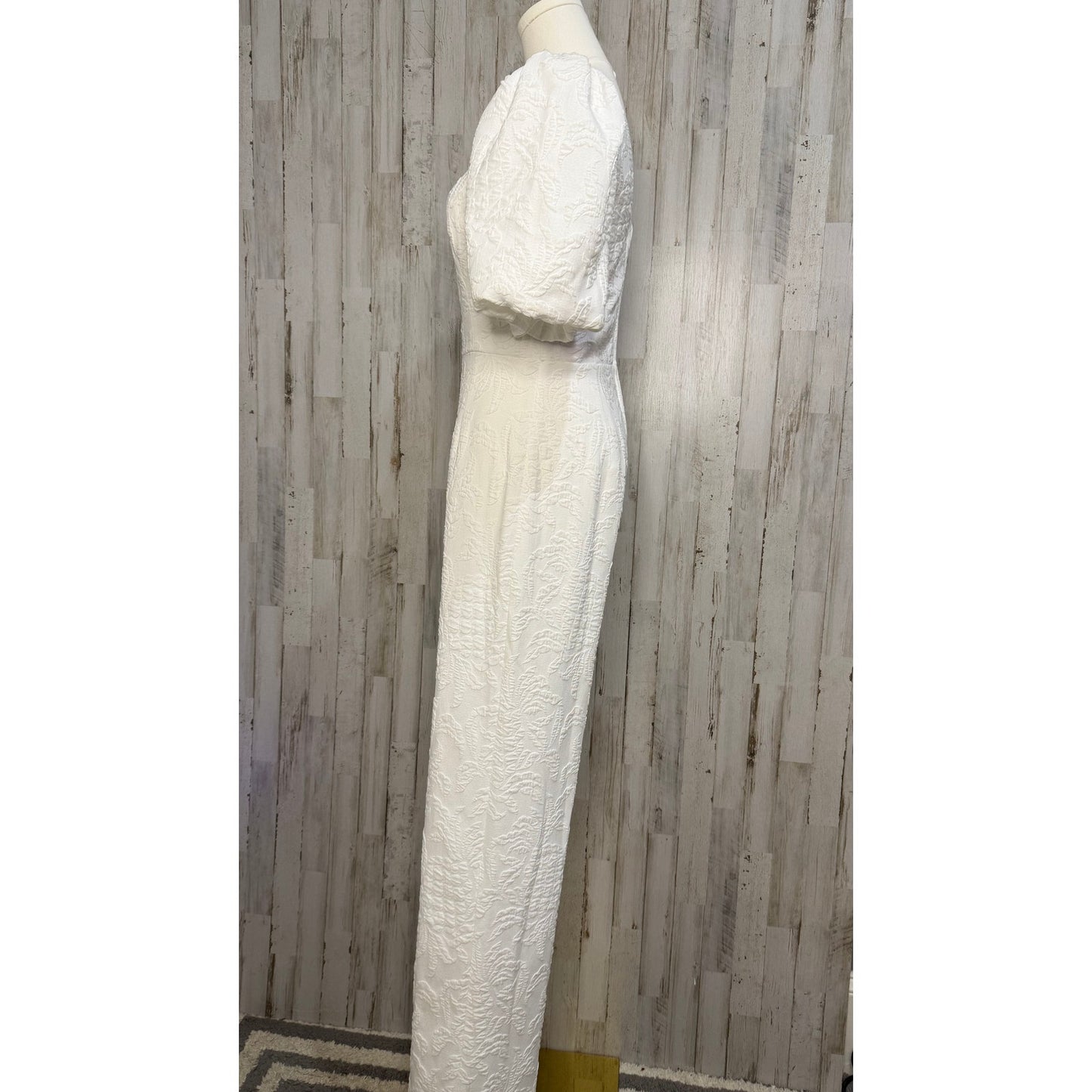 NWT Lilly Pulitzer White Jacquard Kirrabelle Short Sleeve Jumpsuit Size 00