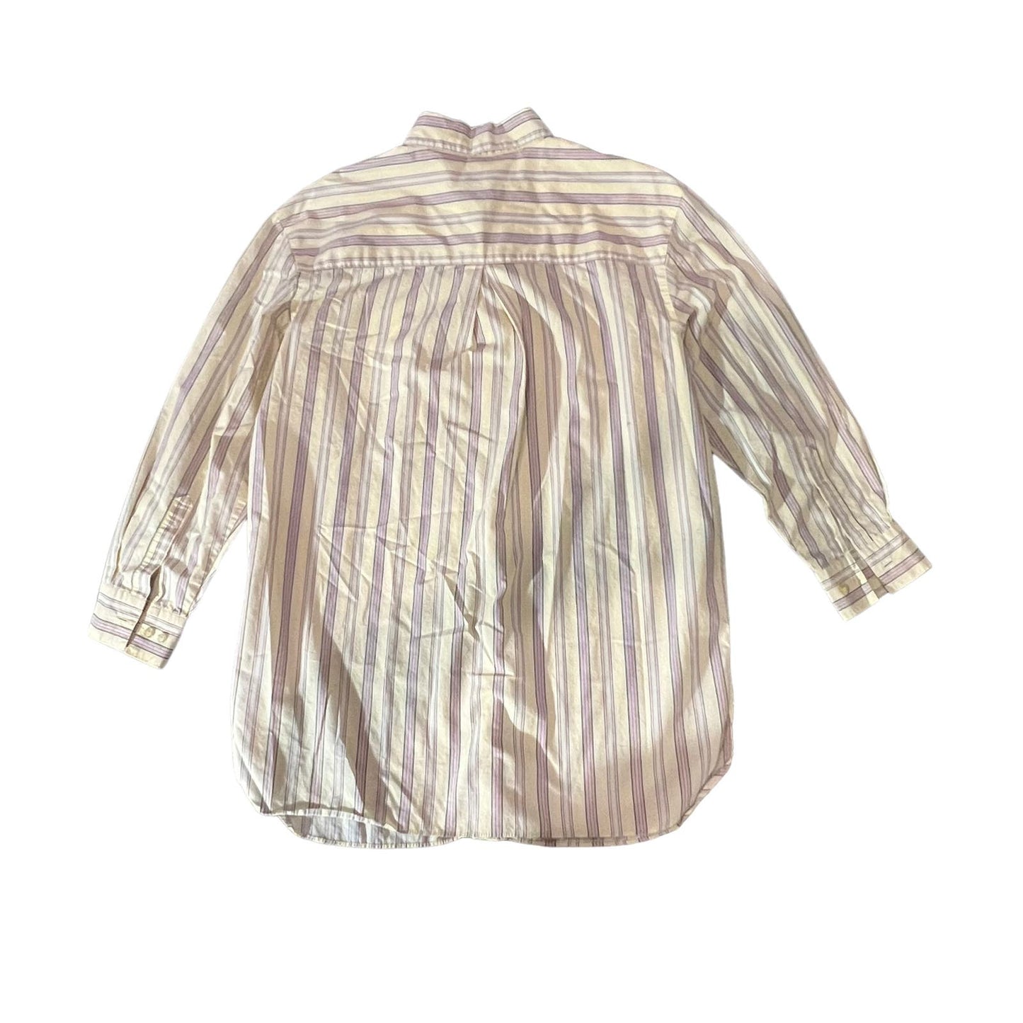 Victoria's Secret Women's Small Striped Long Sleeve Button-Up Blouse