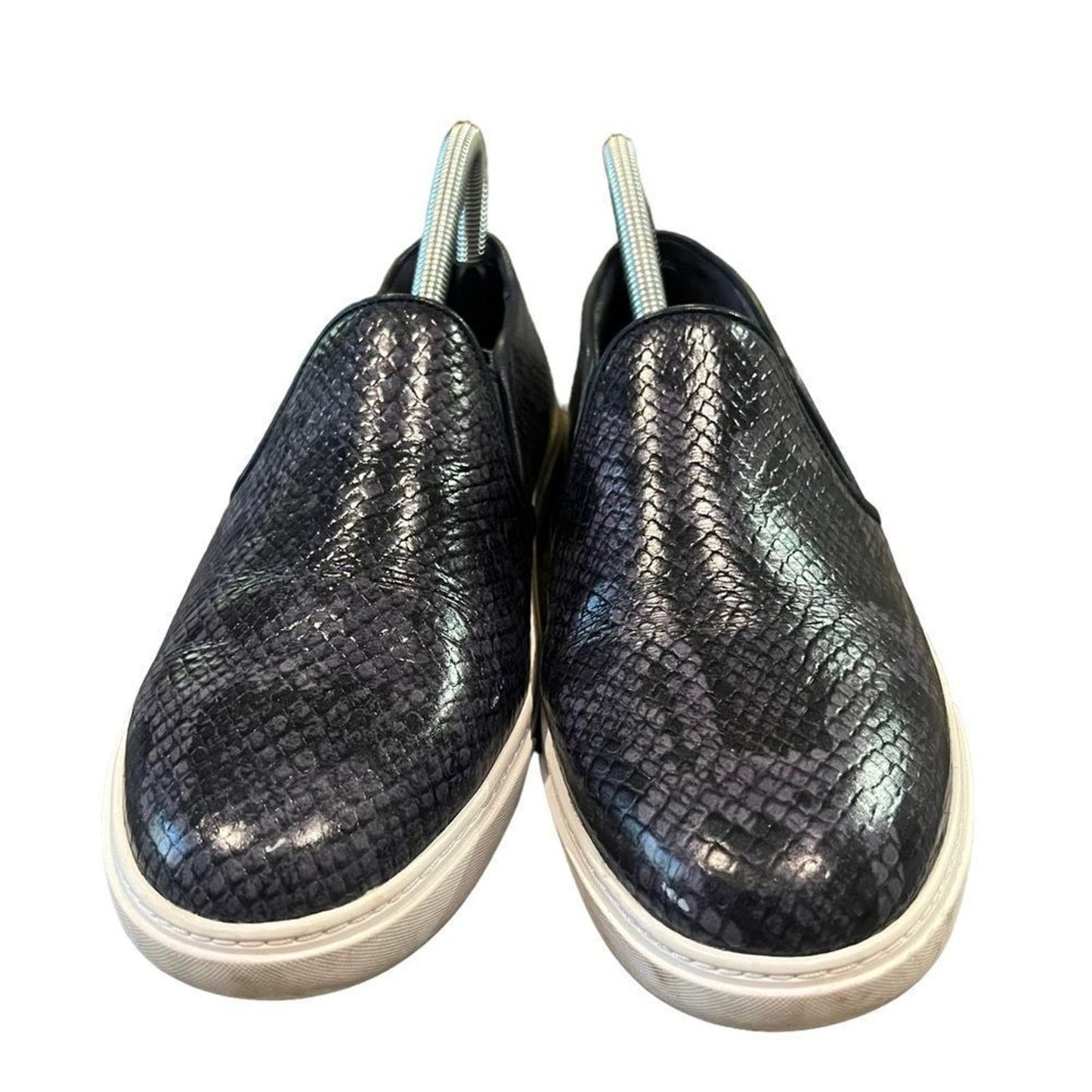 Cole Haan Grand OS Bowie Women’s Slip On Blue Snake Print Shoes Size 8