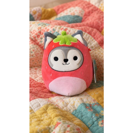 NWT Squishmallows Ryan the Husky Strawberry w/ Hang Tag 7 in