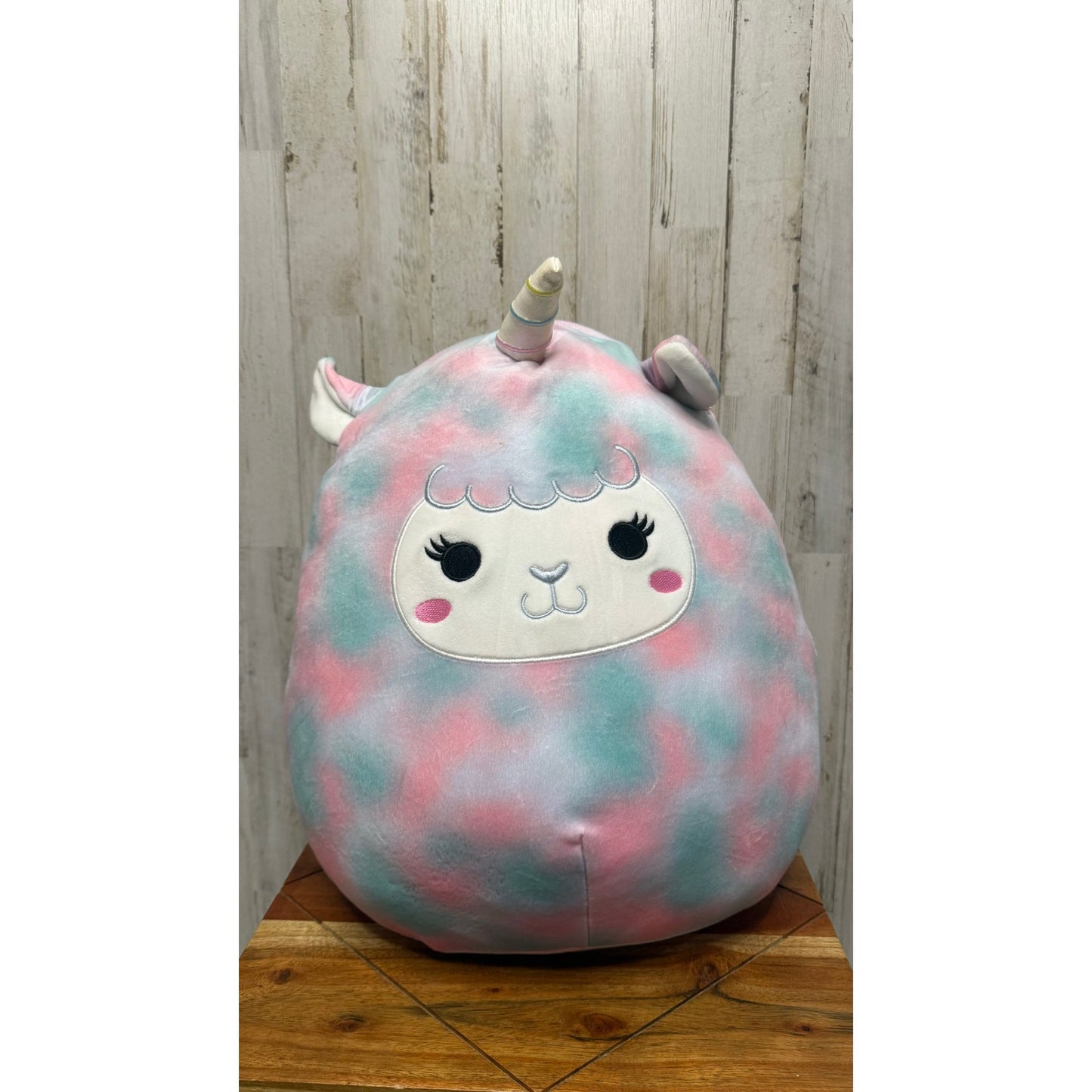 Squishmallows 16" Winona Pegasus Llama Tie Dye Plush Toy Multicolor
