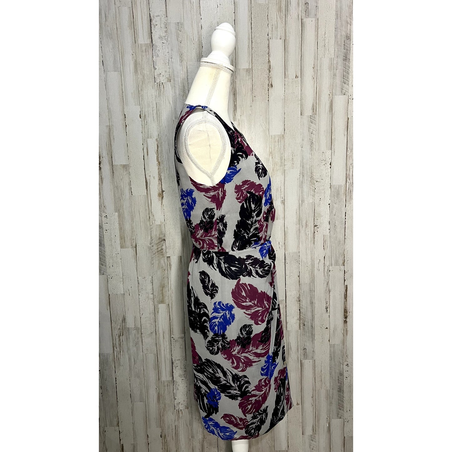 Banana Republic Women's Floral Sleeveless Dress Gray Size 6 Casual
