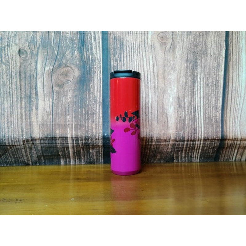Starbucks Holiday 2021 Vacuum Insulated Tumbler 16oz Red Pink Floral Lid
