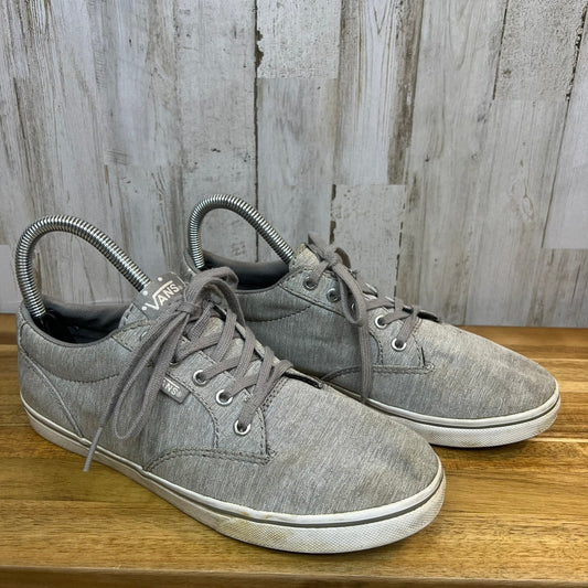 Vans Women's Size 7 Winston Low Top Lace-Up Heathered Gray Canvas Sneakers