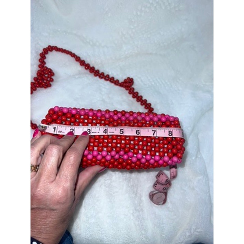 NWT Kate Spade x Target Women's Red & Pink Beaded Shoulder Bag Casual