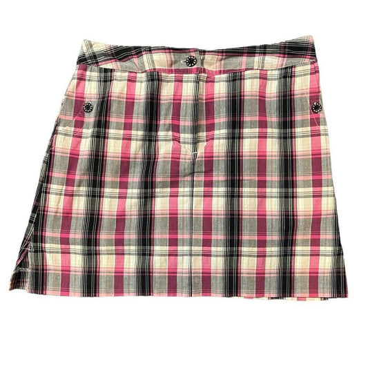 Women’s Izod XGF Plaid Golf Skirt Skort Size 6