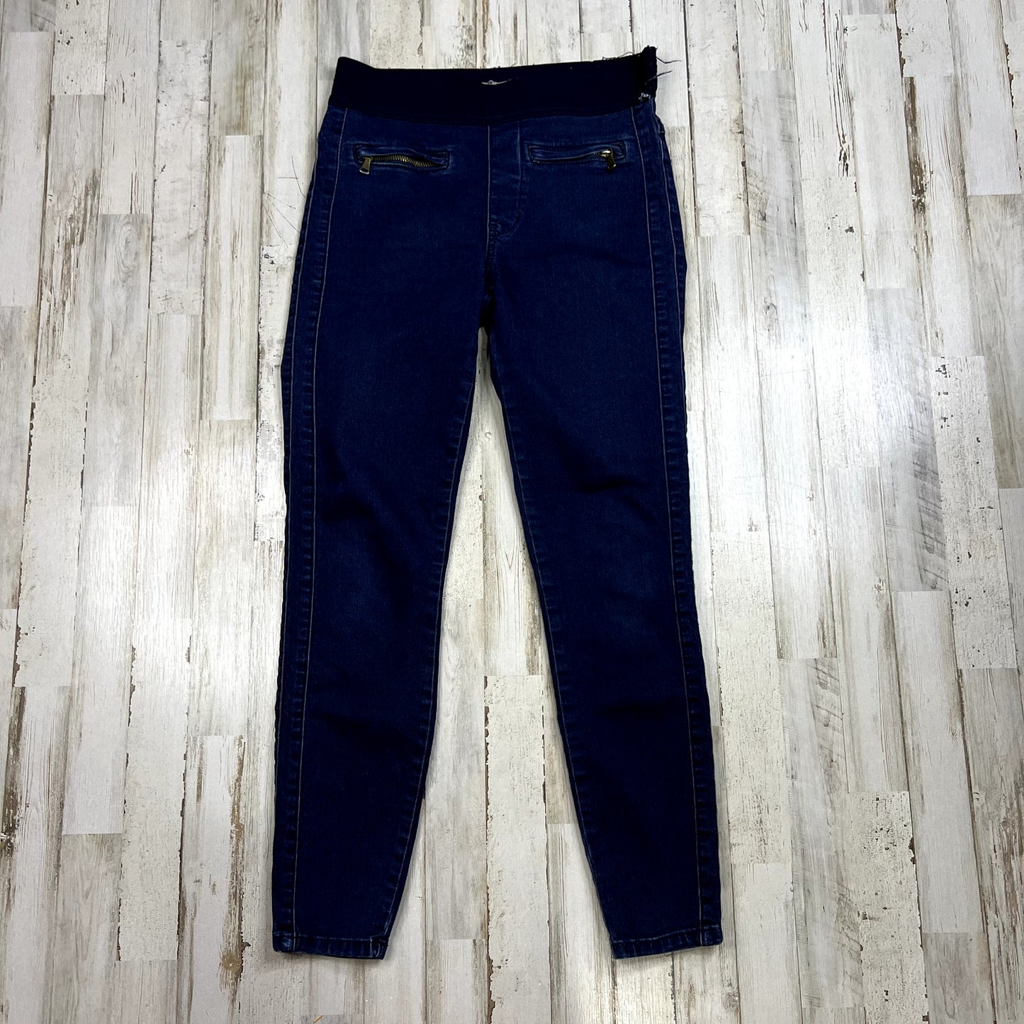 Free People Women's Blue Denim Pull-on Skinny Jegging Jeans Size 27