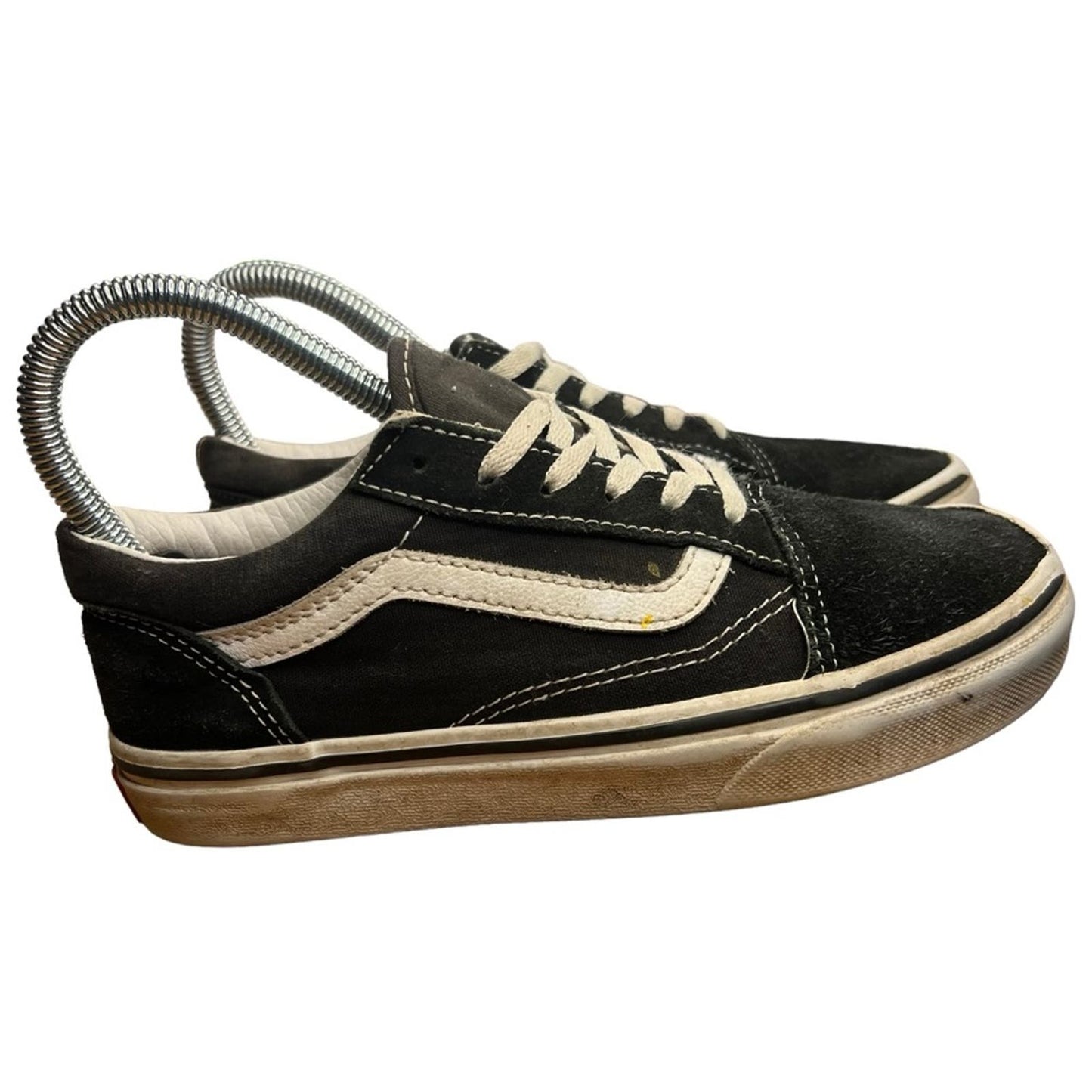 Vans Old Skool Black/White Canvas Suede Low Top Sneakers Men’s 6.5 / Women’s 8