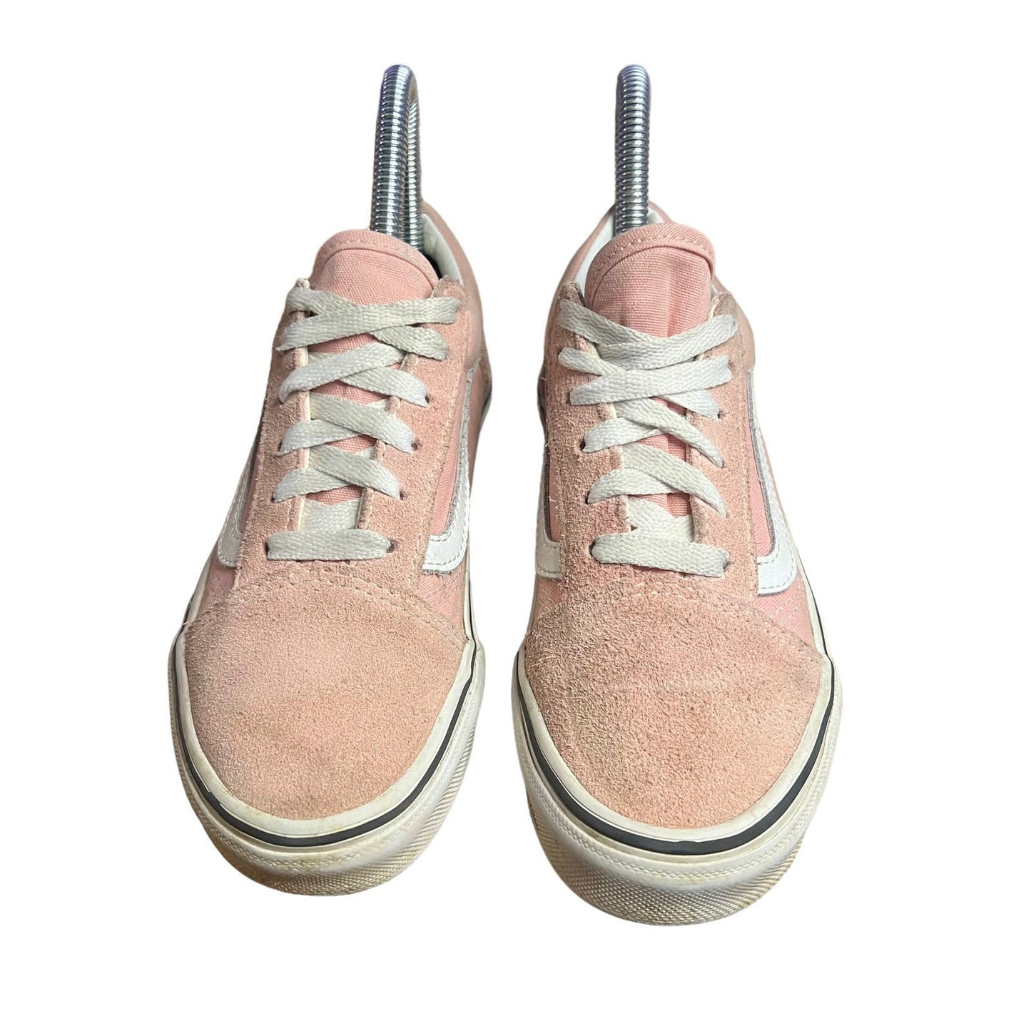 Vans Old Skool Pink Suede Lace-Up Skate Shoes Sneakers Kids Size 2.0