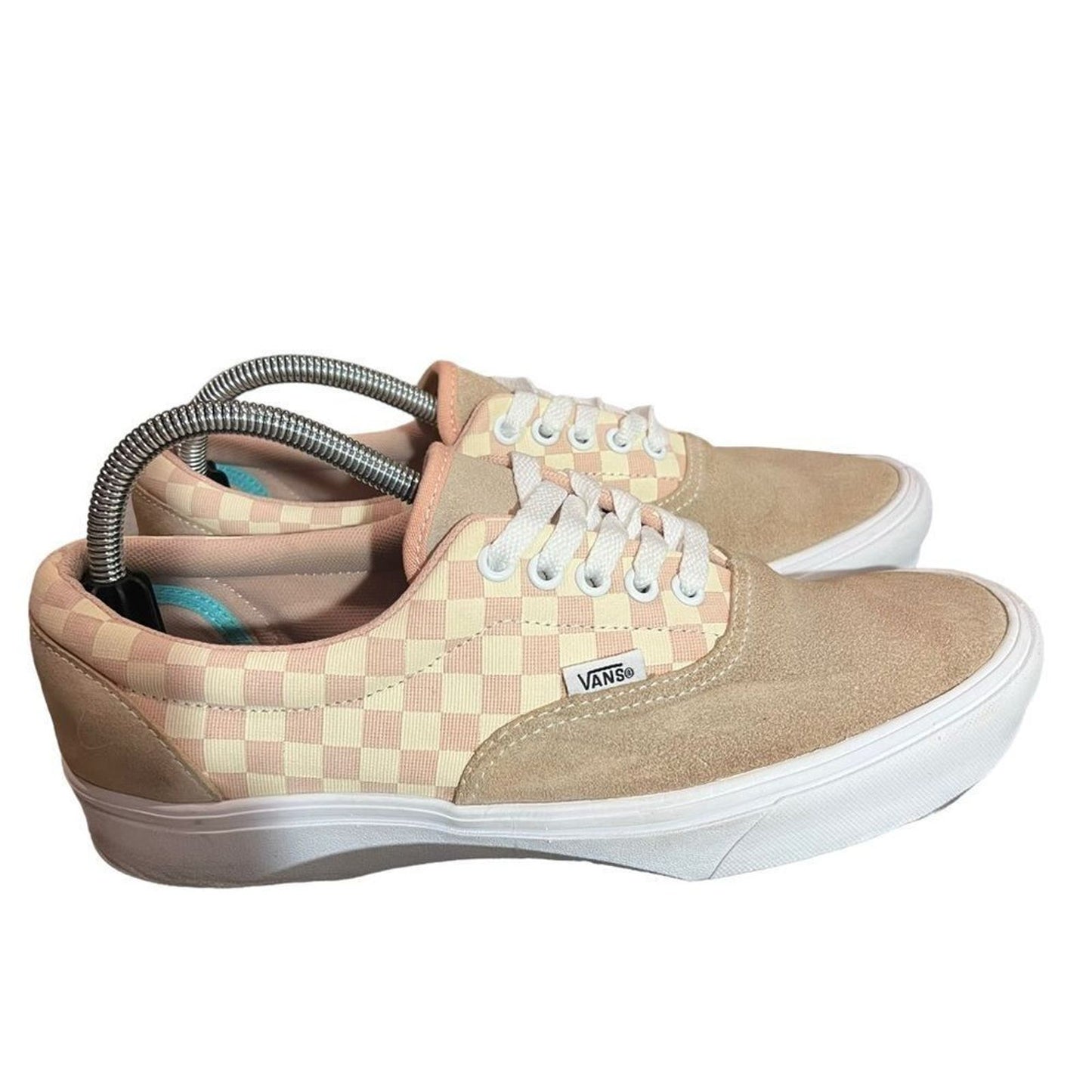 Vans Comfycrush Era Checkerboard Sneakers - Spanish Vanilla Pink