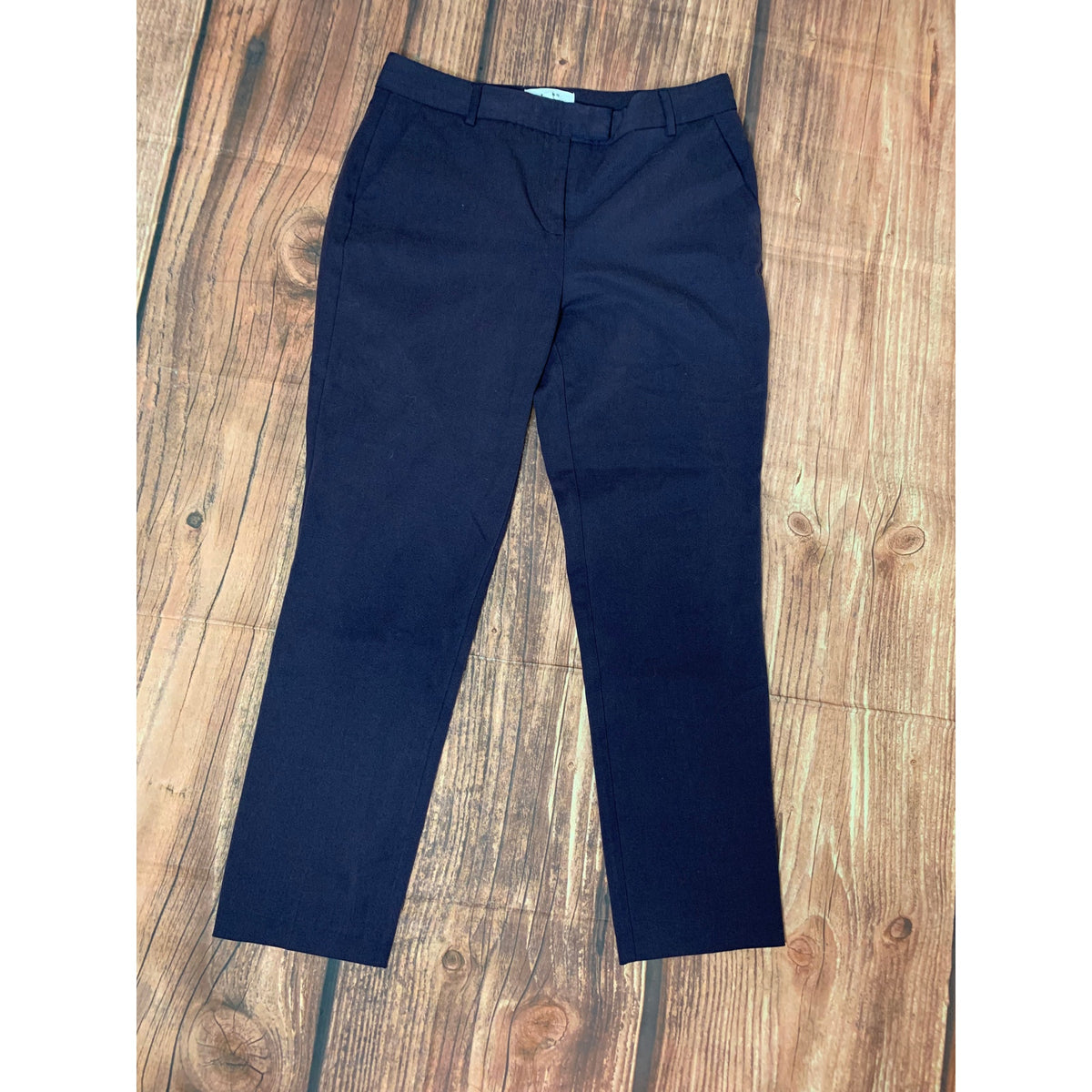 REISS Dress Pants Womens Size 8 Gray Purple Tint Slim Fit Straight Leg