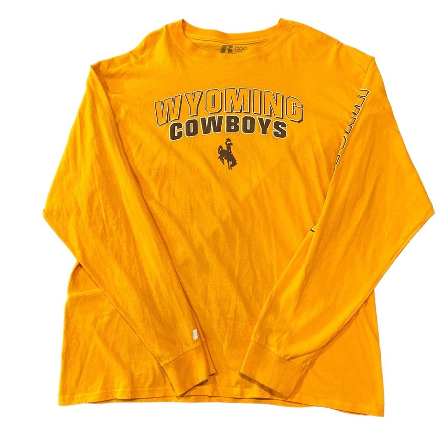 Russell Men's University of Wyoming Cowboys Long Sleeve T-Shirt Size XL