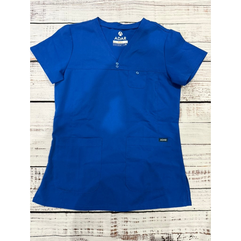 Adar Pro Women's Scrub Set XS Royal Blue V-Neck Top & Pants Workwear
