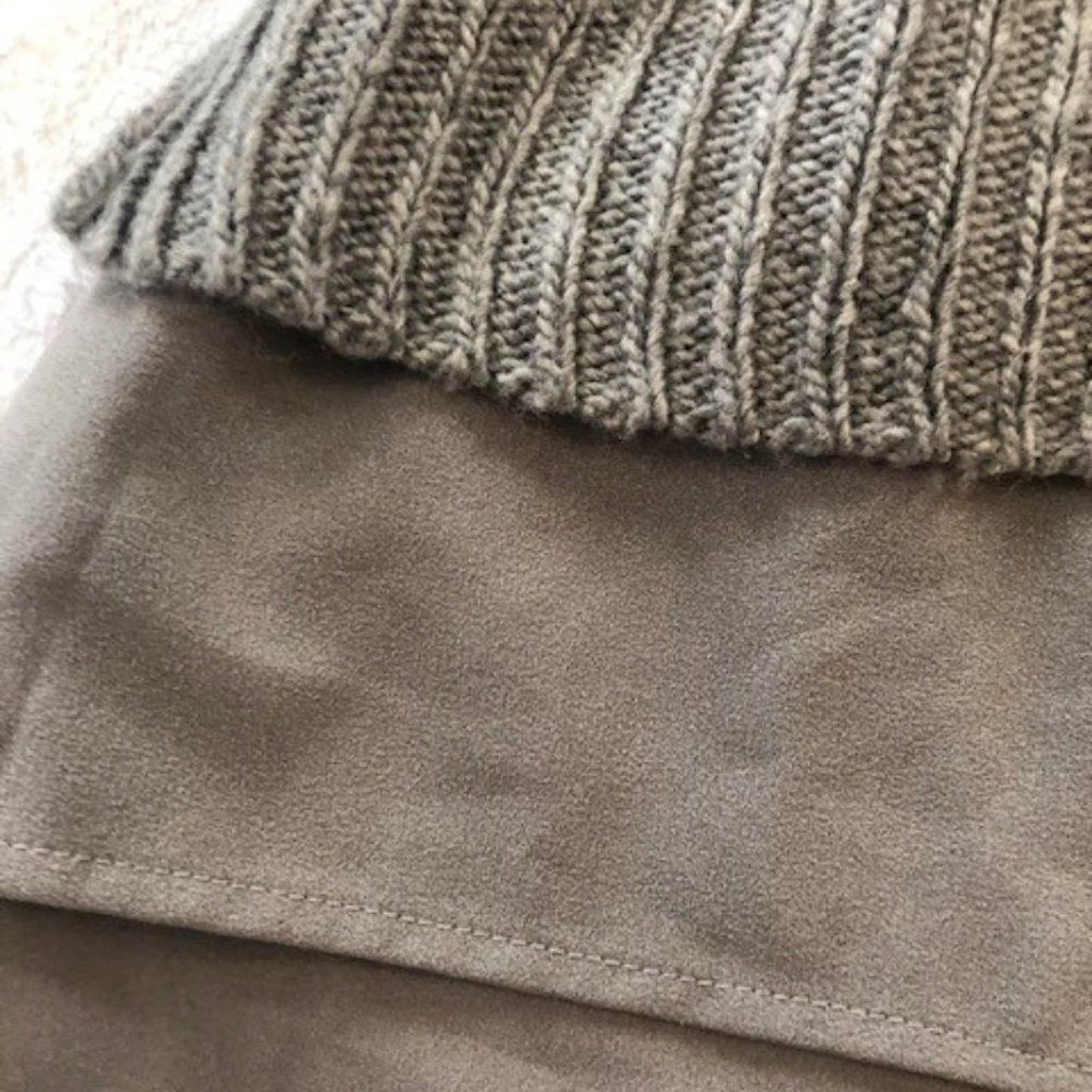 Combo style grey pullover sweater L EUC