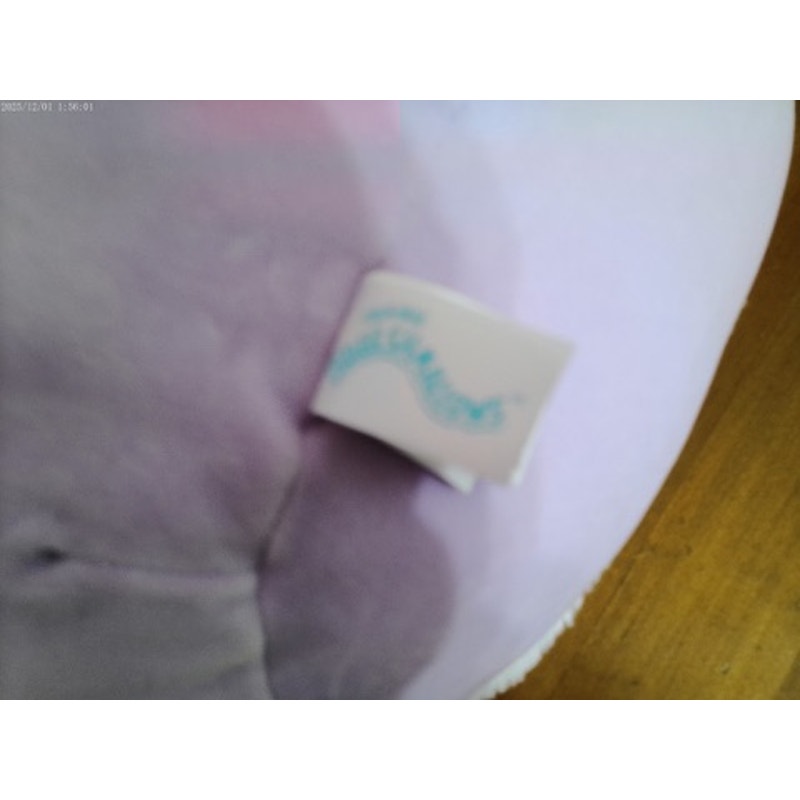 NWT Squishmallows Barb Dog Purple Pastel Rainbow Ears 16"
