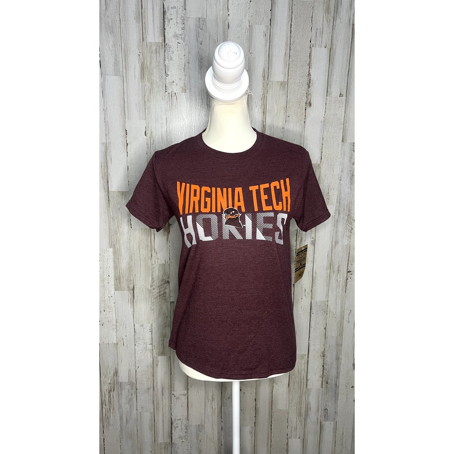 NWT Virginia Tech Hokies Maroon Size Youth Large Graphic Print T-Shirt