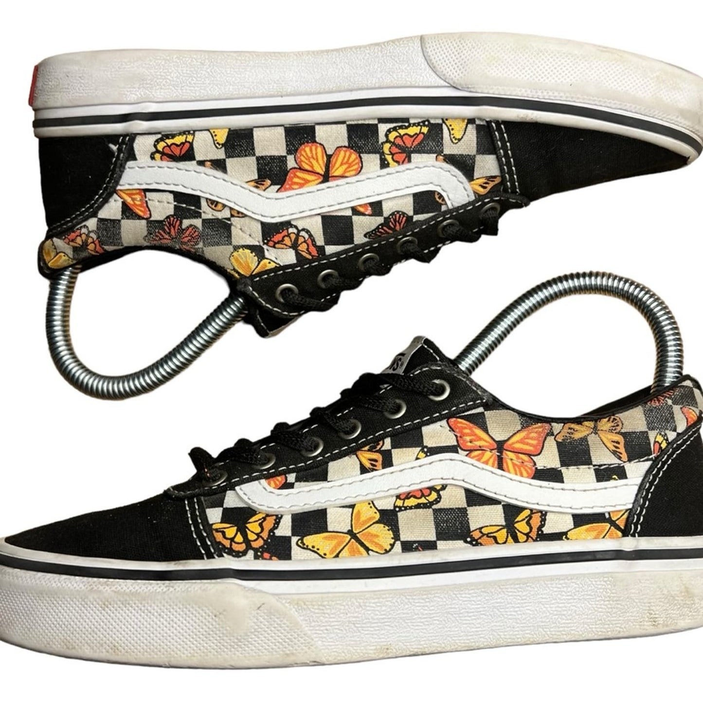 Vans® Ward Checkerboard Butterfly Low Top Lace-up Shoes/Sneakers - Missy Size 3