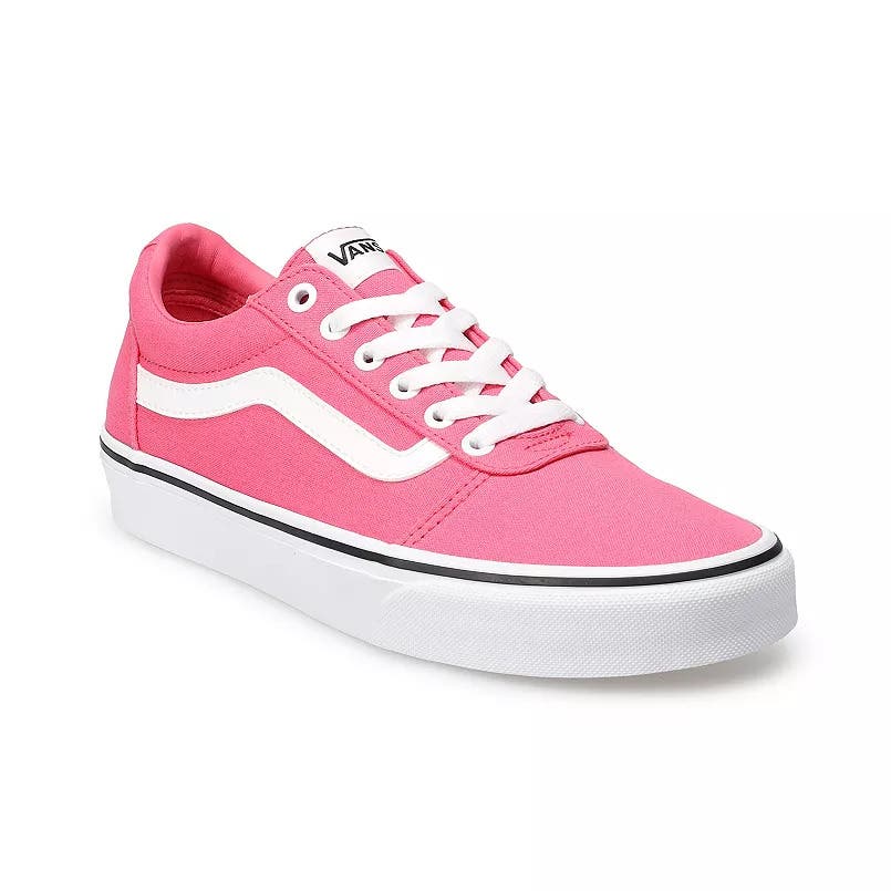 Vans Ward Low Top Honeysuckle Pink Canvas Skate Shoes Sneakers Women's Size 5