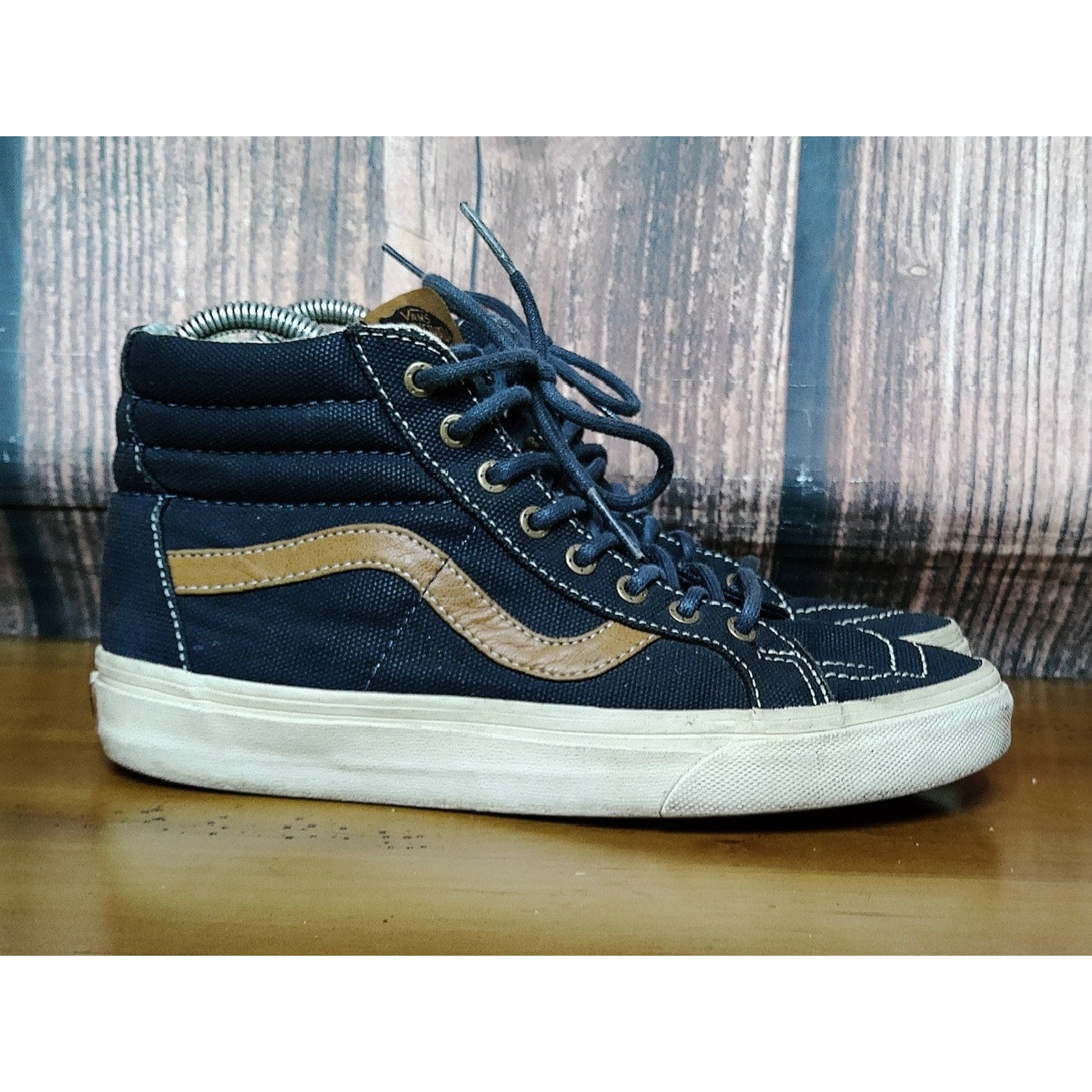 Vans Sk8-Hi Unisex High Top Navy Blue Size M6.5 W8 Lace Up