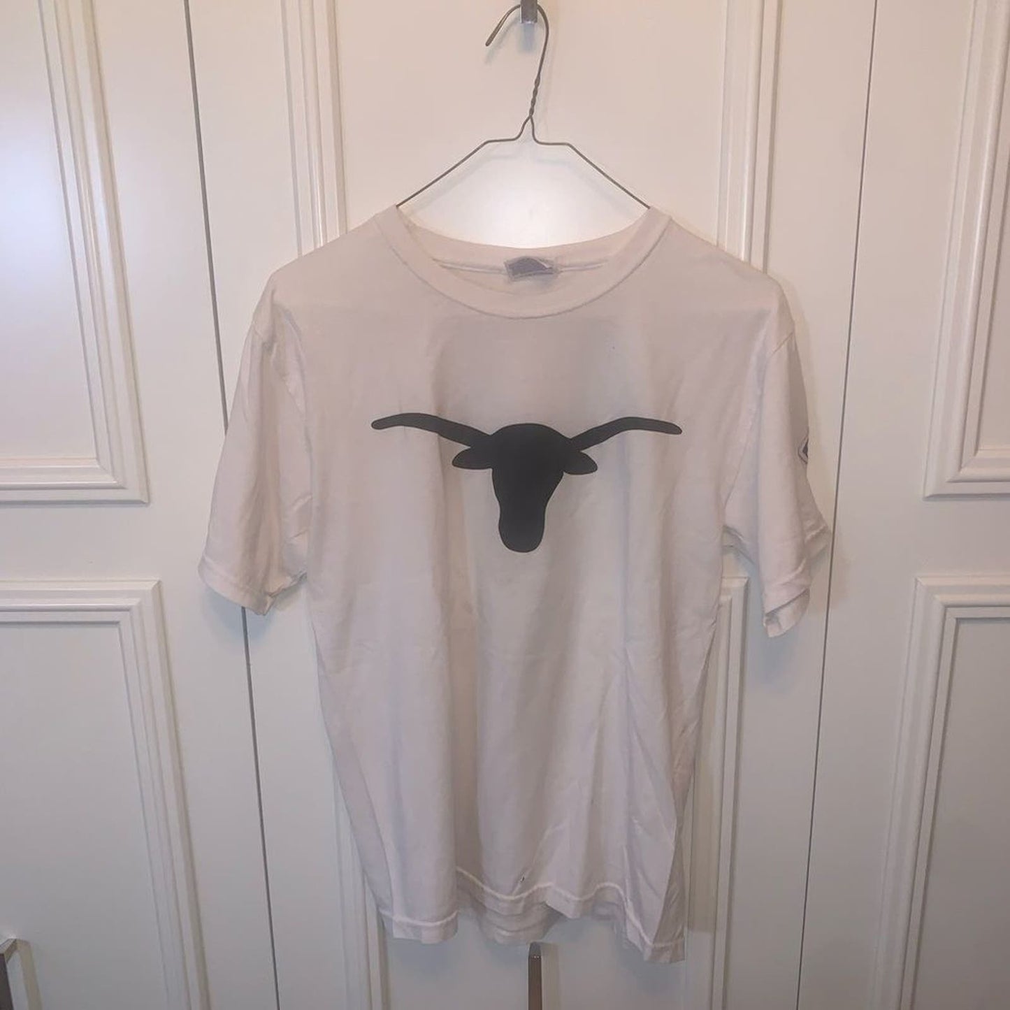 Longhorns white short sleeved tshirt S