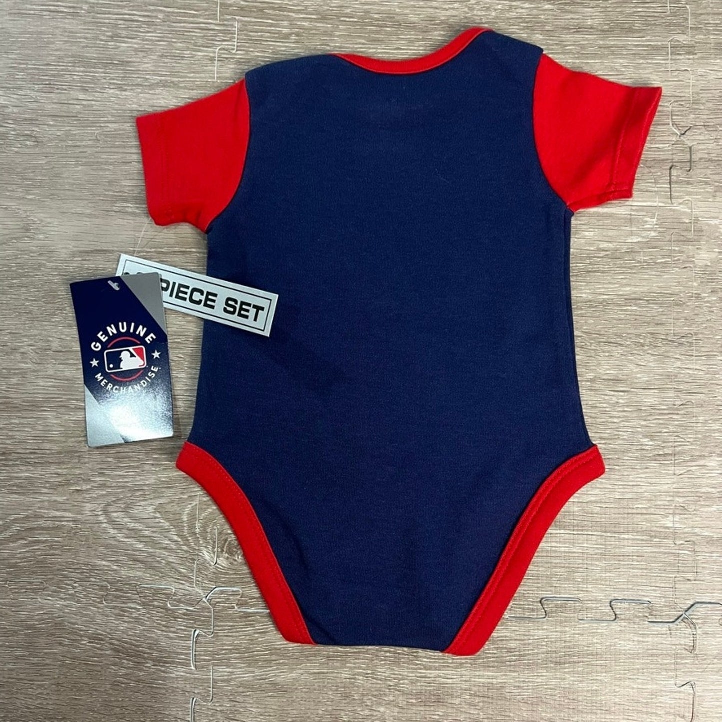 NWT Washington Nationals Infant Unisex 3-Piece Bodysuit Set Multicolor