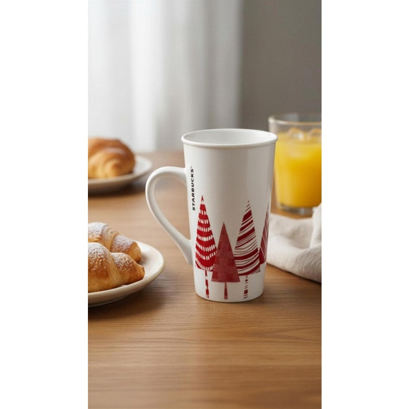 Starbucks Holiday Tall Mug Red 16 fl oz Coffee Cup 2011