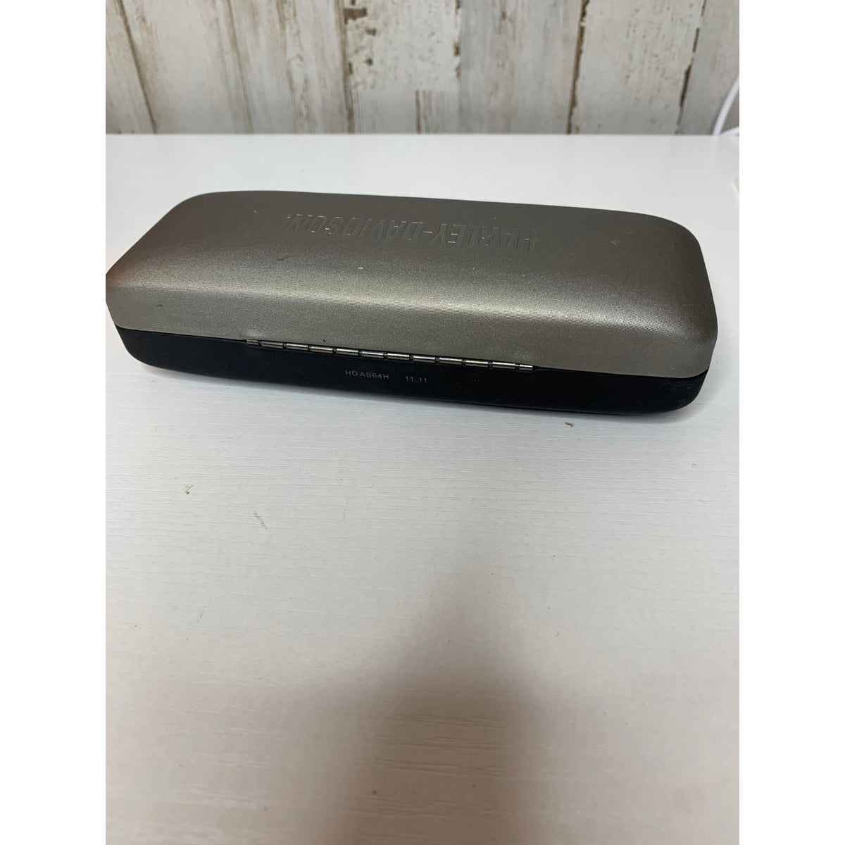 Harley-Davidson Hard Clamshell Eyeglasses Sunglasses Case Logo Gray Black