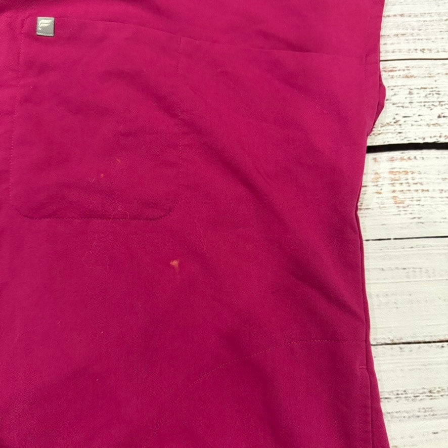 Fabletics Women's Scrub Jogger Set Large Hot Pink 2-Piece Workwear