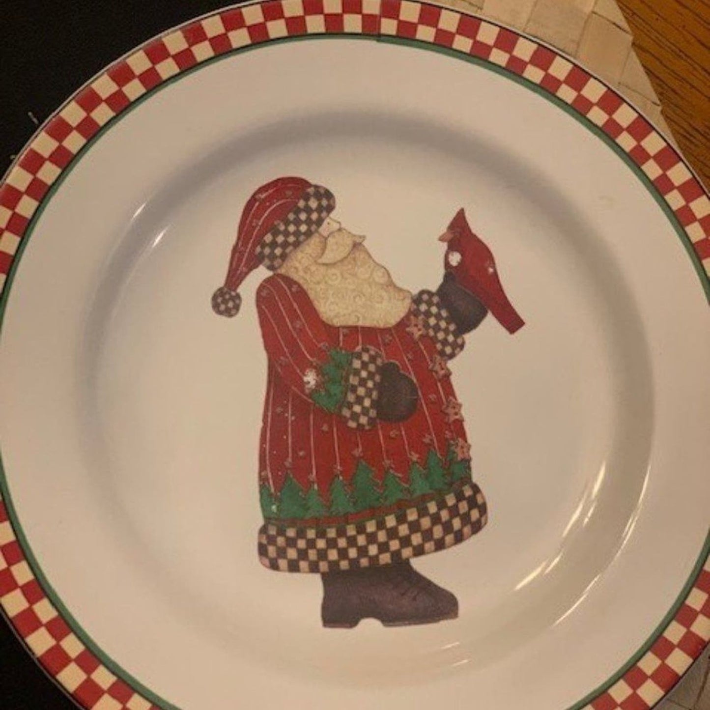 Set 3 Magic of Santa Salad Dessert Plates