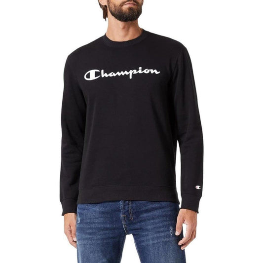 CHAMPION MENS CREW NECK LINEAR LOGO SWEATSHIRT SIZE LARGE